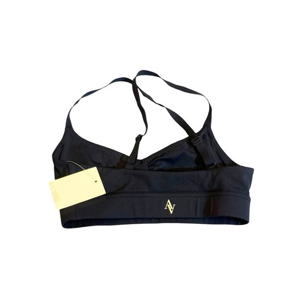 All Access Nyc Strappy Low Impact Bra Ruched Adjustable Dark Navy Size XXS NWT - Picture 5 of 13